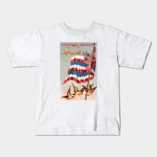 1910 Flag of the Hawaiian Islands Kids T-Shirt